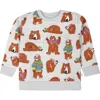 Stella Mccartney Bear-print Sustainable-cotton Sweatshirt In Grey