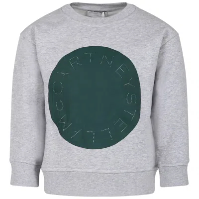Stella Mccartney Kids' Grey Sweatshirt For Boy With Logo