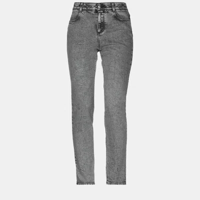 Pre-owned Stella Mccartney Grey Washed Denim Slim Fit Jeans S (size 26)