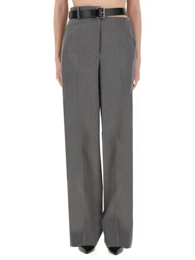 Stella Mccartney Grey Wool Blend Trousers
