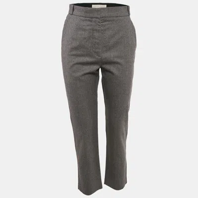 Pre-owned Stella Mccartney Grey Wool Formal Trousers Xs