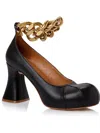 Stella Mccartney Groove Chain Pumps In Black