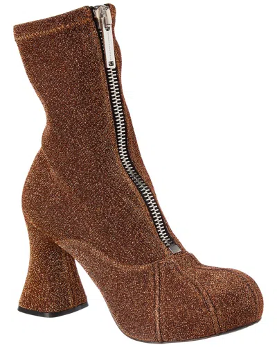 Stella Mccartney Groove Lurex Boot In Brown
