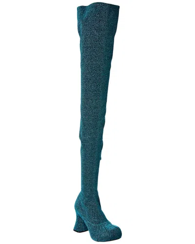 Stella Mccartney Groove Over-the-knee Boot In Blue