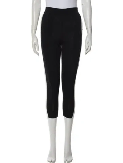 Pre-owned Stella Mccartney Grosgrain Trim Sweatpants In Black