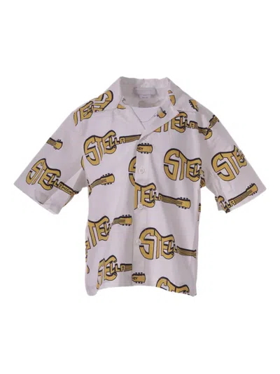 Stella Mccartney Kids' Guitar-print Shirt In Multi