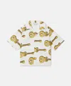 Stella Mccartney Guitar Print Short-sleeve Shirt In White