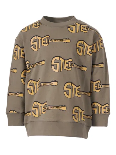 Stella Mccartney Kids' Guitar-print Sweatshirt In Multi