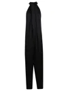 Stella Mccartney Envers Satin Halterneck All In One In Black
