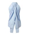 Stella Mccartney Light Blue Top With Panel And Halter Neckline In Blue