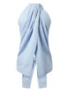 Stella Mccartney Halterneck Panel Sleeveless Top In Blue