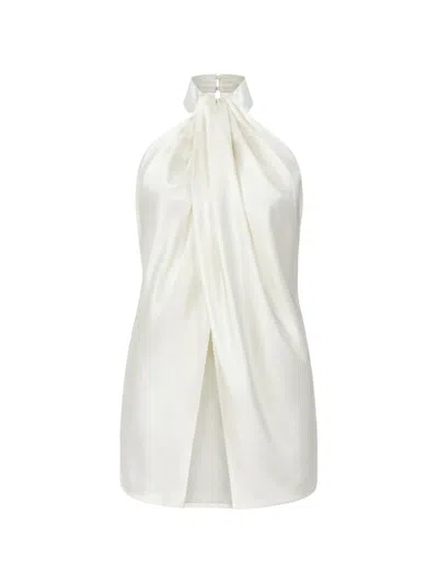 Stella Mccartney Halterneck Sleeveless Top In White