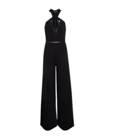 Stella Mccartney Halterneck Knit Jumpsuit In Black
