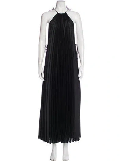 Pre-owned Stella Mccartney Halterneck Long Dress In Black