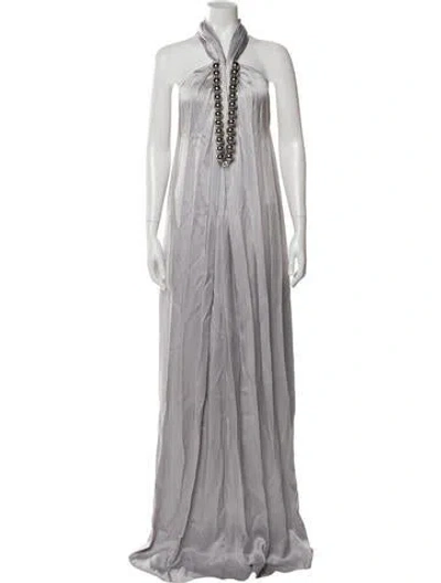 Pre-owned Stella Mccartney Halterneck Long Dress In Multi
