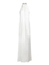 Stella Mccartney Envers Draped Satin Halterneck Dress