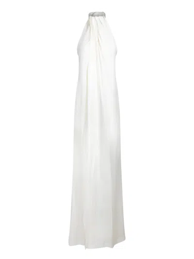 STELLA MCCARTNEY HALTERNECK PANEL MAXI DRESS