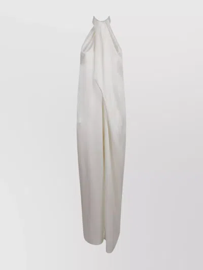 Stella Mccartney Halterneck Satin Jumpsuit Crossover Panel