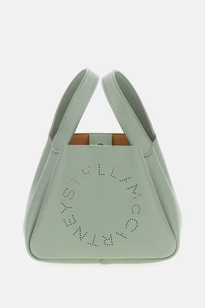 Stella Mccartney Hand Bag With Logo In Green