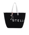 Stella Mccartney Canvas Tote Bag In Black