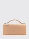 Stella Mccartney Satin Falabella Shoulder Bag Rectangular Top Handle In Neutral