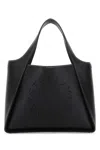 Stella Mccartney Black Alter Mat Stella Logo Shoulder Bag In Black