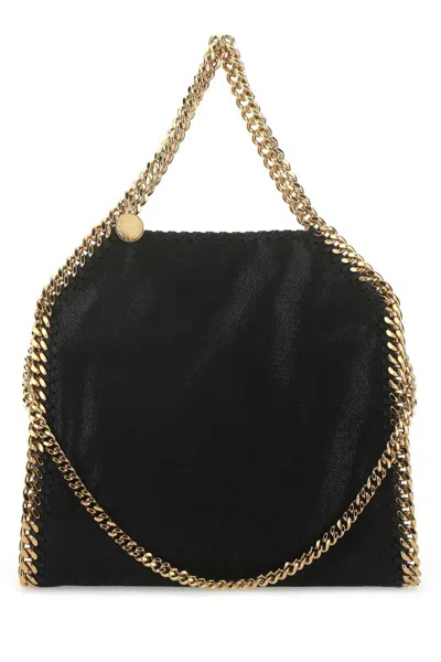 Stella Mccartney Black Shaggy Deer Mini Falabella Handbag