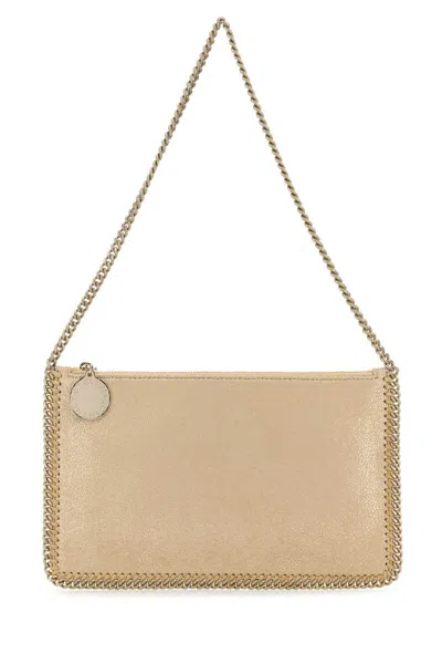 Stella Mccartney Falabella Pochette Accessoire Eco Shiny Dotted In Neutral