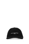 Stella Mccartney Stella Mc Cartney Black Cotton Blend Baseball Cap In Black