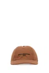 Stella Mccartney Stella Mc Cartney Caramel Cotton Blend Baseball Cap In Brown