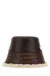Stella Mccartney Dark Brown Solid Bucket Hat In Brown