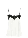 Stella Mccartney Satin Lace Trim Top