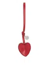 Stella Mccartney Heart Charm Keyring In Red
