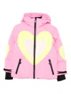 Stella Mccartney Heart-detail Puffer Jacket In Multi
