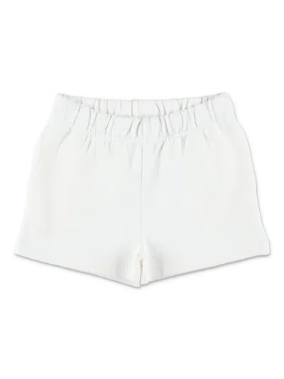 Stella Mccartney Kids' Heart-embroidered Shorts In White