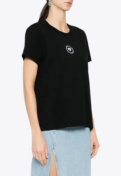 STELLA MCCARTNEY HEART LOGO PRINT T-SHIRT