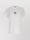 Stella Mccartney Cotton T-shirt With Circular Logo In White
