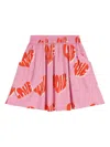 Stella Mccartney Heart-print Pocket Skirt In Pink