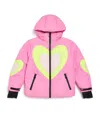 Stella Mccartney Heart Print Ski Jacket In Pink