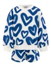 Stella Mccartney Heart-print Tracksuit In Neutral
