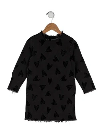 Pre-owned Stella Mccartney Babies' Heart Printed Dress In Black