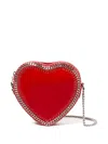 Stella Mccartney Heart-shaped Cross Body Bag In Red