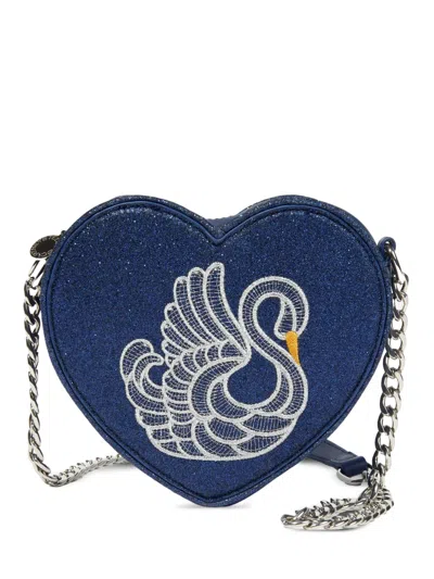 STELLA MCCARTNEY HEART SWAN APPLIQUÉ BAG