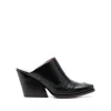 Stella Mccartney Square-toe Cuban-heel Mules In 1000