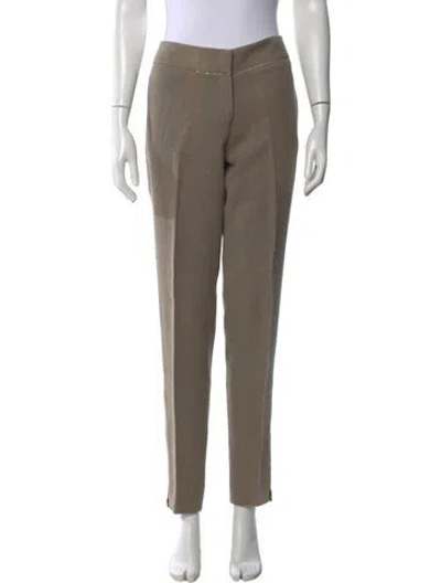 Pre-owned Stella Mccartney Hemp Straight Leg Pants In Neutral