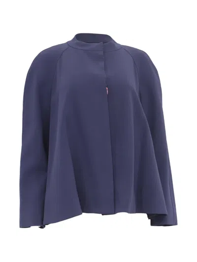 Pre-owned Stella Mccartney Hidden-buttoned Jacket In Blue