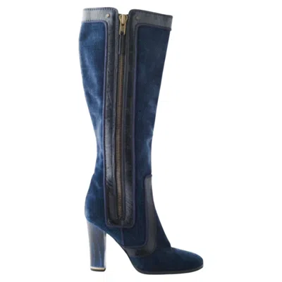 Pre-owned Stella Mccartney High Denim Boots - '10s In Black