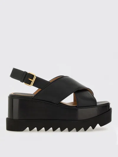 STELLA MCCARTNEY HEELED SANDALS STELLA MCCARTNEY WOMAN COLOR BLACK,H02171002