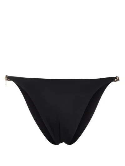 STELLA MCCARTNEY STELLA MCCARTNEY HIGH LEG BRIEF WITH GOLD-TONE ACCENTS