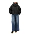 Stella Mccartney High-neck Cropped Puffer Jacket In Black